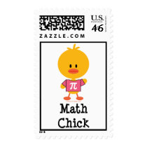 Math Chick Postage Stamps