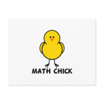 Math Chick postcards
