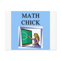 MATH CHICK postcards