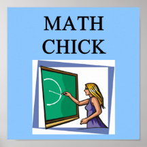 MATH CHICK POSTERS