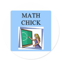 MATH CHICK stickers