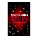 Math Codes Poster posters by Firecrackinmama Math Codes Poster posters