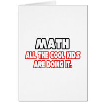 Math...Cool Kids Cards