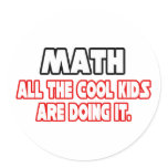 Math...Cool Kids stickers