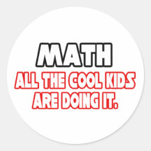 Math...Cool Kids Sticker