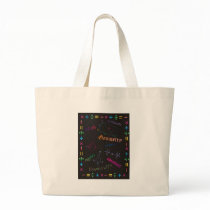 Math Design Black Tote Bag