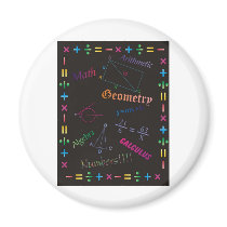 Math Design Black Magnet