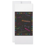 Math Design Black Rack Cards