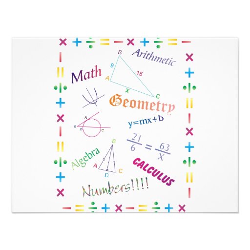 Math Design Personalized Announcements