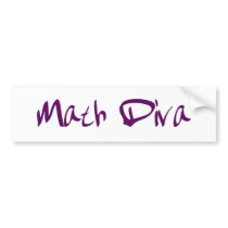 Math Diva bumper stickers by worldsfair Math Diva bumper stickers