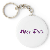 Math Diva Key Chain