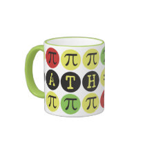 Math equals Fun - Colorful Mod Pi  - Funny Pi Gift mugs