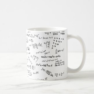 Math Formulas And Numbers Classic White Coffee Mug