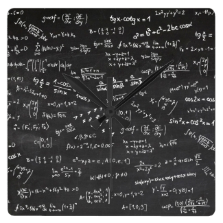 Math Formulas Chalkboard