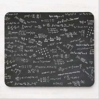 Math Formulas On A Blackboard