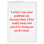 math geek love pick up line greeting card
