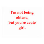 math geek love pick up line post card