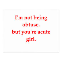 math geek love pick up line post card