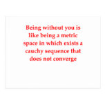 math geek love pick up line post card