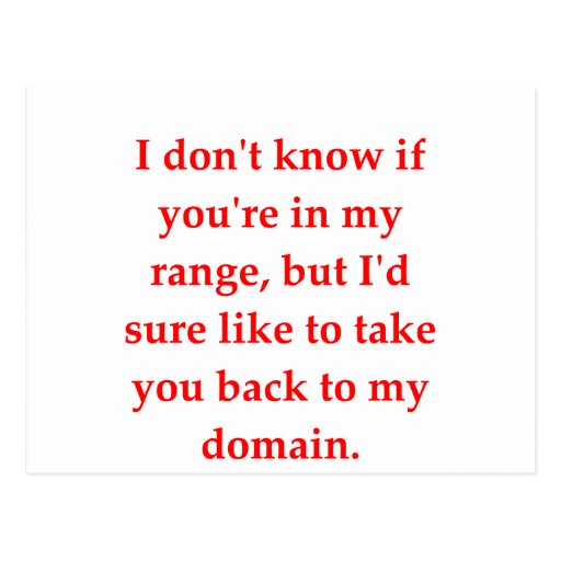 math geek love pick up line post cards