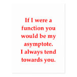 math geek love pick up line post cards