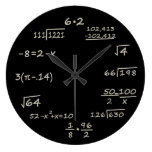 Math Geek Round Clocks