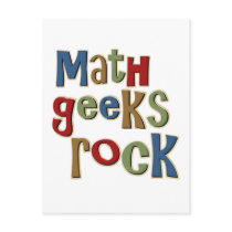 Math Geeks Rock postcards