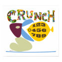 Math humor 'crunch numbers' illustration Print