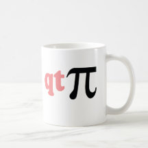 Math Humor - Cute Tee Pi Mugs