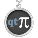 Math Humor - Cute Tee Pi Pendants