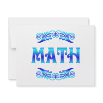 MATH invitations
