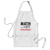 math is an asshole aprons
