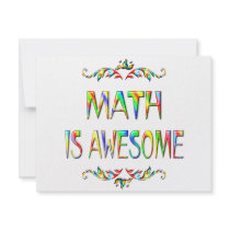 Math is Awesome invitations