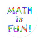 Math is Fun stickers by SchoolAids Math is Fun stickers