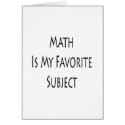 Math Is My Favorite Subject cards by Supernova23 Math Is My Favorite Subject cards