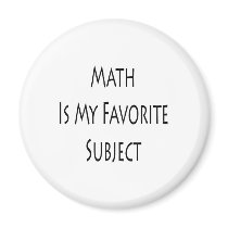 Math Is My Favorite Subject magnets