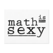Math Is Sexy Postcard postcards