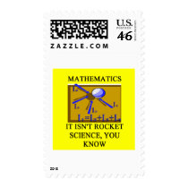 math isn't rocket science postage
