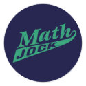 Math Jock Green stickers