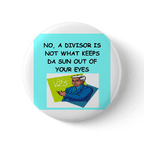 math joke pinback button