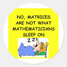 math joke round stickers