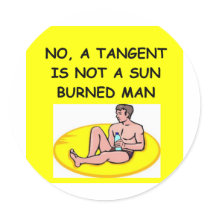 math joke round sticker