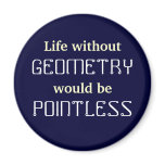 Math Life without, GEOMETRY would be POINTLESS magnets