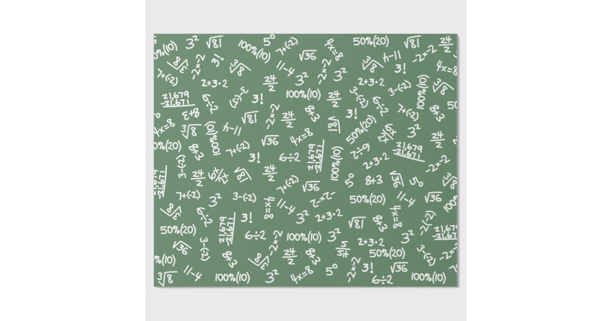 math-lovers-fun-mathematical-equations-giftwrap-wrapping-paper-zazzle