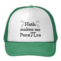 Math makes me Pers-PI-re - Funny Math Pi Slogan Mesh Hats