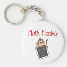 Math Monkey Keychains