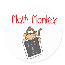 Math Monkey stickers