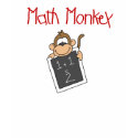 Math Monkey t-shirts