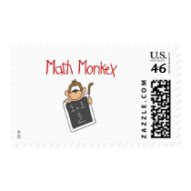 Math Monkey Tshirts and Gifts Postage Stamps