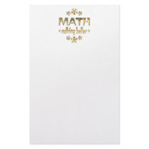 MATH Nothing Better Custom Stationery